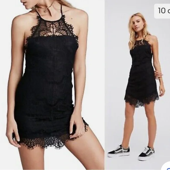 Free People | Dresses | Free People Xs Mini Slip Dress Eyelash Lace Bodycon Halter Shes Got It Black | Poshmark Free People | Dresses | Free People Xs Mini Slip Dress Eyelash Lace Bodycon Halter Shes Got It Black | Poshmark